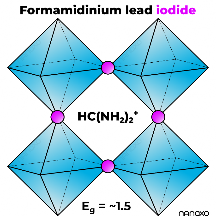FAPbI3 Formamidinium lead iodide perovskite